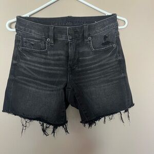 American Eagle Outfitters Women's Dark Gray Jean Shorts